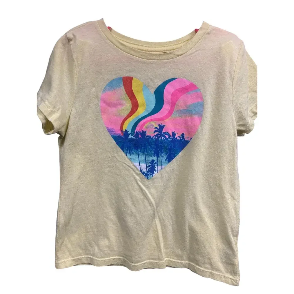 5/$15 Yellow Graphic SS - Old Navy - S (6-7)